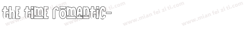 the time romantic字体转换